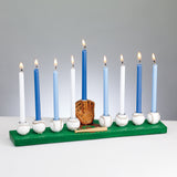 Deluxe Chanukah Candles - Assorted Blue, Light Blue & White