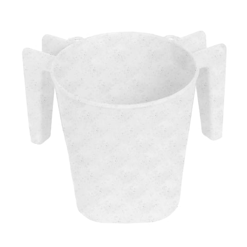 Plastic Washing Cup Gray - Square Plastic Wash Cup, long-lasting, for Ritual hand washing