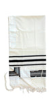 Talitnia Prima AA Tallit Premium Pure Wool Prayer Shawl - Black Stripes