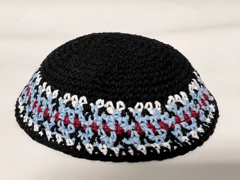 Crocheted Black Kippah