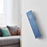 Blue "Pebbled Glass" Art Glass Mezuzah