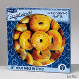 Round Glass Bagel Plate