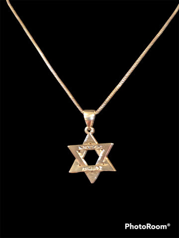 Sterling Silver Star of David - Never Again