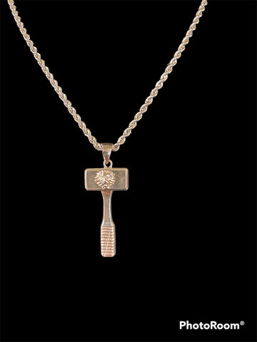 Lion of Judah hammer necklace