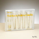 Premium White Frosted Shabbat & Holiday Candles