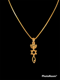 Gold Plated "One New Man" Pendant