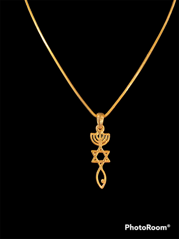Gold Plated "One New Man" Pendant
