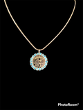 Light Blue She'ma Israel Necklace