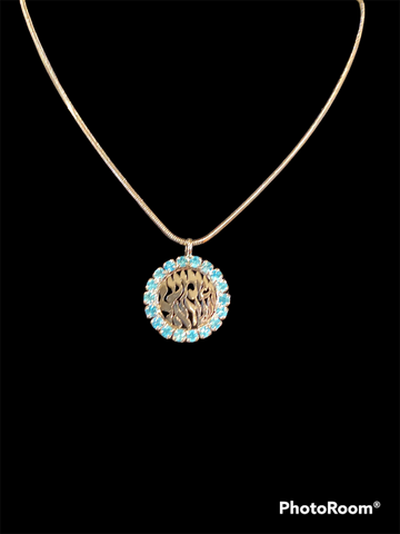 Light Blue She'ma Israel Necklace