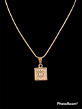 Star of David Square Pendant