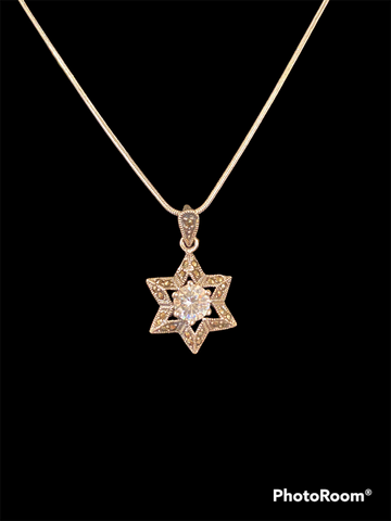 Ornate designed Star Of David with Gemstones