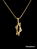 Gold Contemporary Star Of David