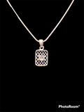 Webbed Square Star Of David Pendant