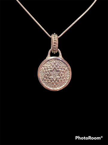 Star Of David Medallion Pendant