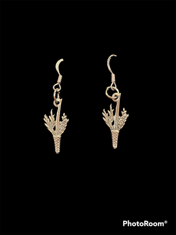 Silver Lulav Earrings