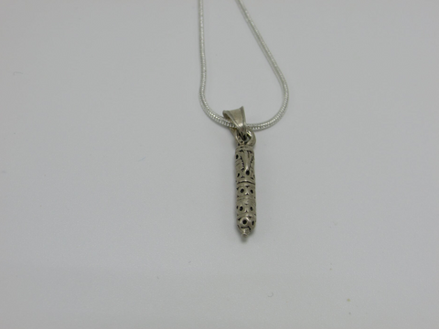 Sterling Silver Mezuzah Pendant