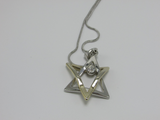 Silver Star Of David with clear stone