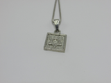 Star of David Square Pendant
