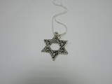 Star Of David Hammered Design