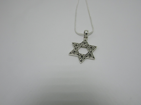 Star of David Charm Necklace