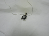 Webbed Square Star Of David Pendant