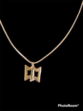Abstract Gold and Silver Star Of David